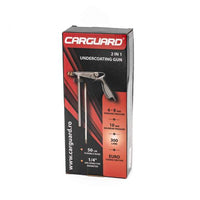 Resigilat - Pistol de vopsit antifon 2 în 1 Carguard – pentru antifonare și protecție anticorozivă – furtun flexibil 50 cm