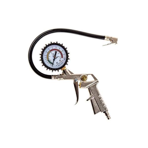 Pistol pneumatic de umflat cu manometru