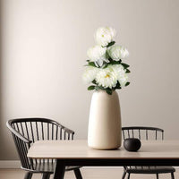 Plantă artificială decorativă - Crizantemă albă - 12 x 58 cm