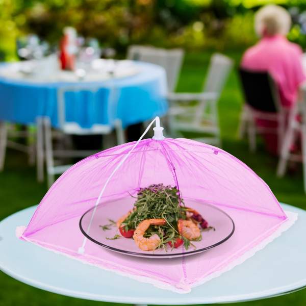 Plasă de protecție alimentară - roz - 30 x 30 cm