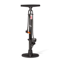 Pompă manuală pentru biciclete și atelier – 38 × 500 mm – negru – max 160 PSI