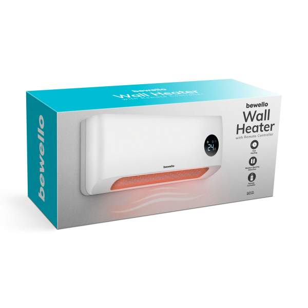 Radiator - 1000/2000W - display LED - 230V - alb - Bewello