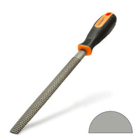 Raspila lemn - profil semi-rotund