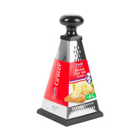 Răzătoare de bucătărie cu patru laturi - 23 x 11 x 11 cm - negru