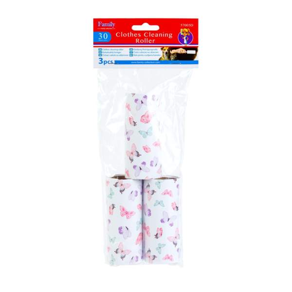 Rolă de curățat haine - 3 buc - 100 mm - 30 coli