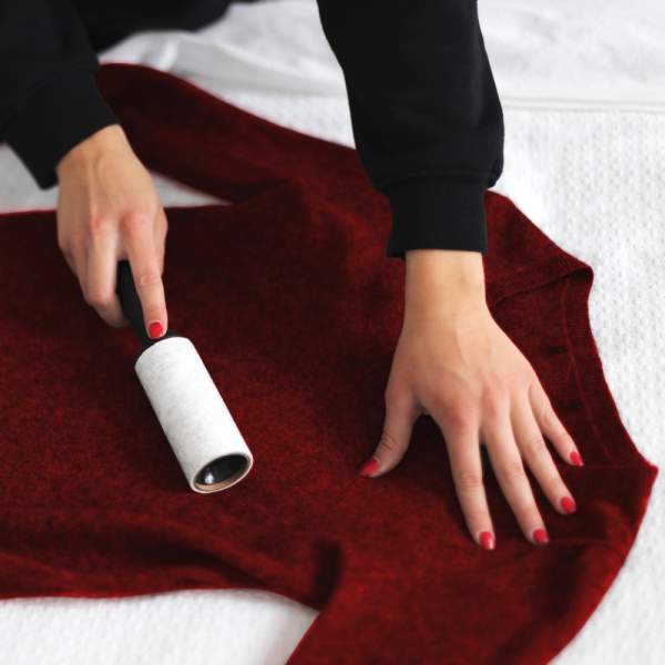 Rolă de curățat haine + mâner - 3 buc - 100 mm - 30 coli