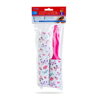 Rolă de curățat haine + mâner - 3 buc - 100 mm - 30 coli