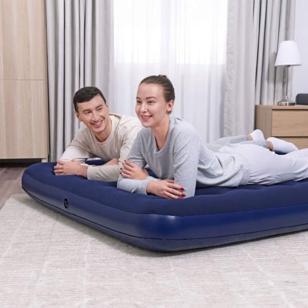  velour - albastru - 203 x 152 x 22 cm