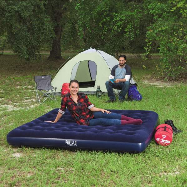  velour - albastru - 203 x 183 x 22 cm