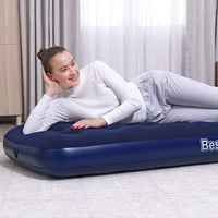  velour - albastru - 185 x 76 x 22 cm