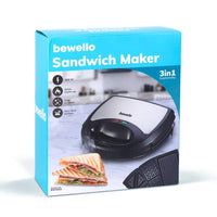 Sandwich Maker- 3 în 1 - 220-240V - 800W - argintiu/negru