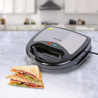 Sandwich Maker- 3 în 1 - 220-240V - 800W - argintiu/negru