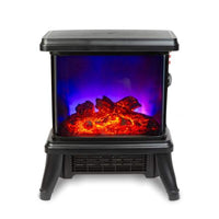 Șemineu electric - 900/1800 W Bewello - încălzitor radiant + LED - 36 x 21,5 x 36 cm