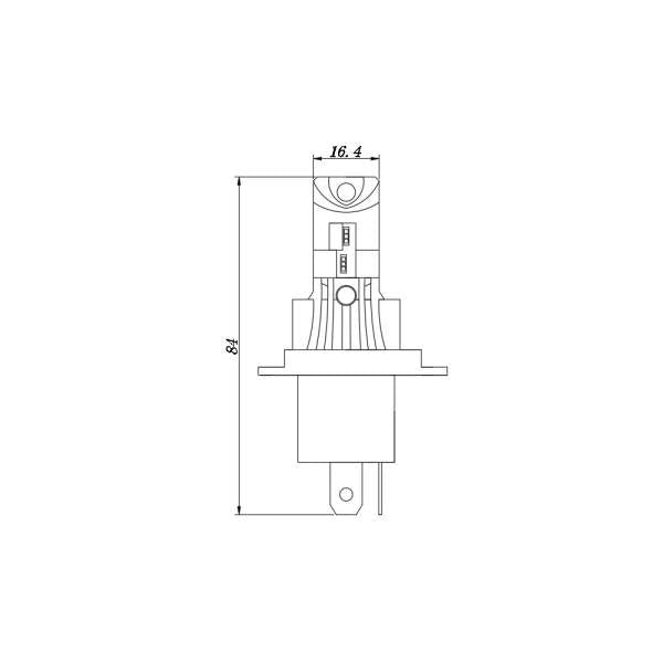 Set 2 Becuri Auto Led H4 35W Off Road Carguard