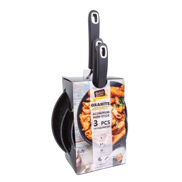 Set 3 tigăi Baker's Secret - 18 + 22 + 26 cm