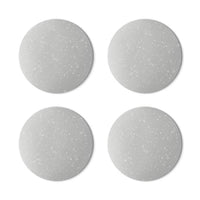 Set 4 stickere antiderapante pentru cadă/duș – model pietricele alb – Ø 19 cm