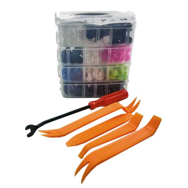 Set 470 buc cleme din plastic + 5 unelte Carguard