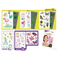 Set autocolante cu tatuaj Cuties - 47 buc/pachet
