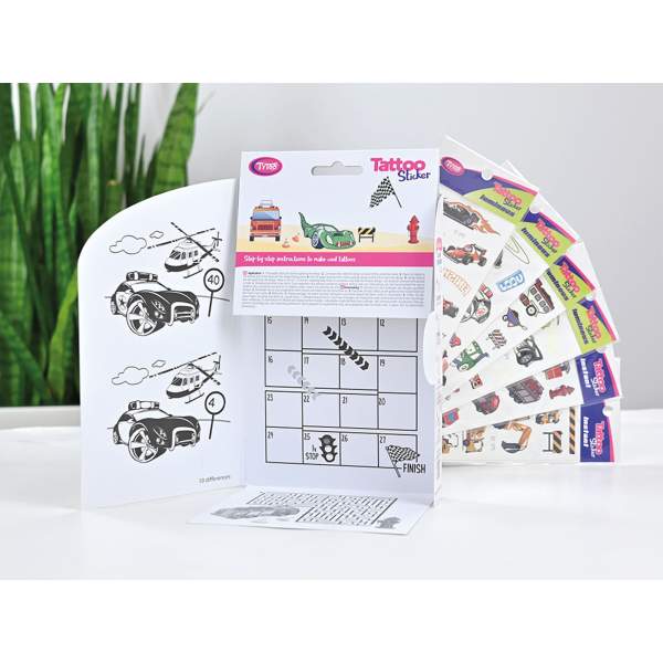 Set autocolante pentru tatuaj vehicul - 53 buc/pachet