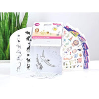 Set autocolante pentru tatuaje cu animale - 69 buc/pachet