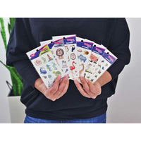 Set autocolante pentru tatuaje cu animale - 69 buc/pachet