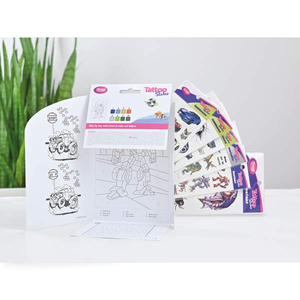 Set autocolante pentru tatuaje Dude - 40 buc/pachet