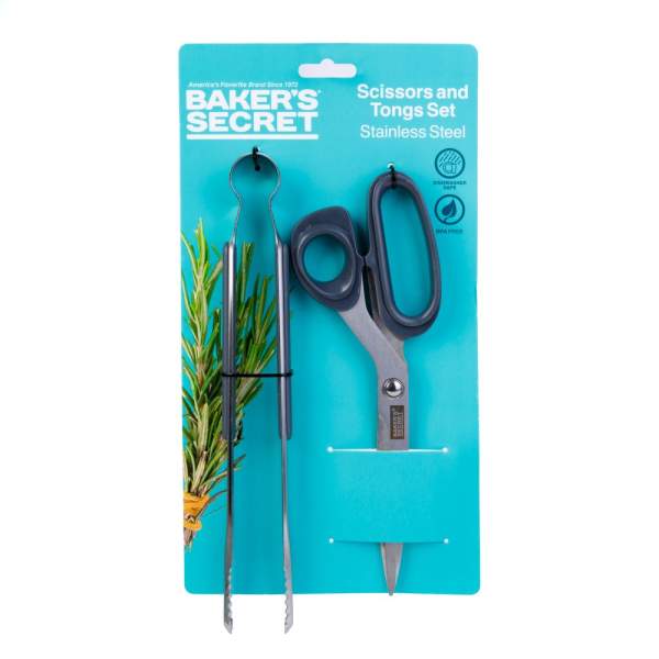 Set clește și foarfecă din oțel inoxidabil Baker's Secret