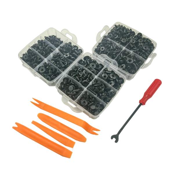 Set de 620 de Cleme din Plastic + 5 unelte Carguard