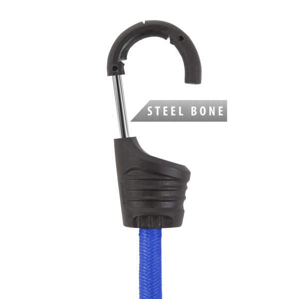 Set de cordeline de fixare profesionale - Albastru - 45 cm x 8 mm - 2 buc. / pachet