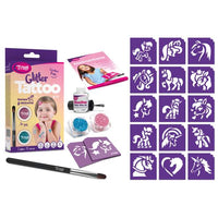 Set de tatuaje cu sclipici pentru cai și unicorni Tytoo