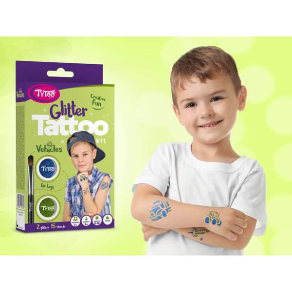 Set de tatuaje cu sclipici pentru vehicule TyToo