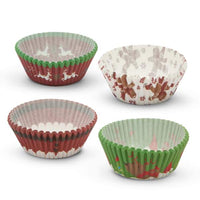 Set gofraje de hârtie pt. muffin - model Crăciun - 100 buc. / pachet