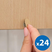 Set măști pentru șuruburi 13 mm - stejar - 24 buc