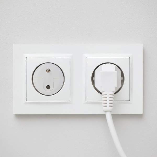 Set mufe de protecție priză - plastic - alb - 6 buc / pachet