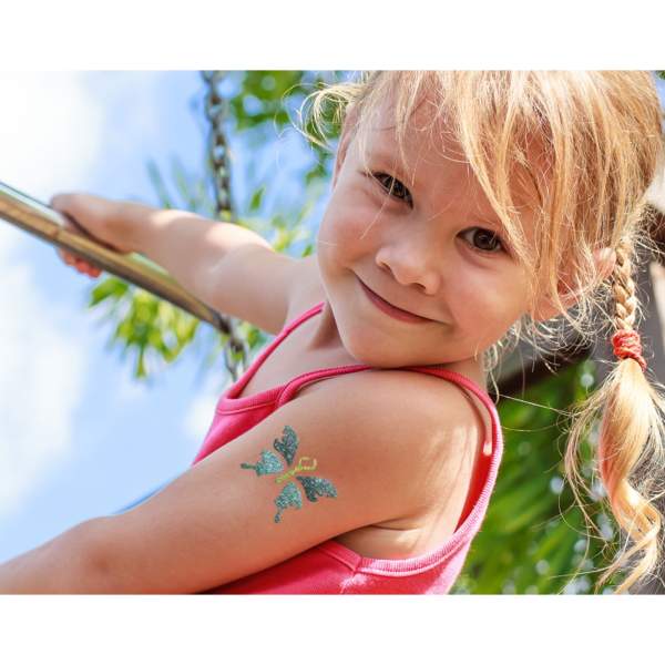 Set pudră cu sclipici - selecție de culori reci