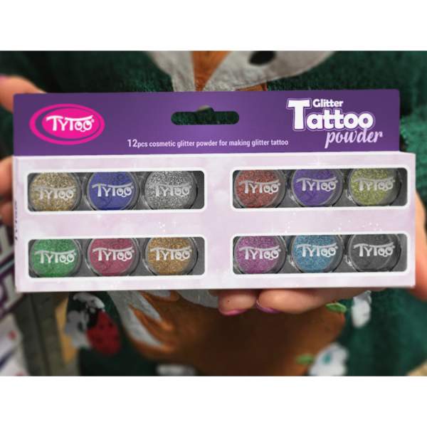 Set pudra sclipici - Culori TOP - 12 x 2,5 ml