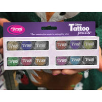 Set pudra sclipici - Culori TOP - 12 x 2,5 ml