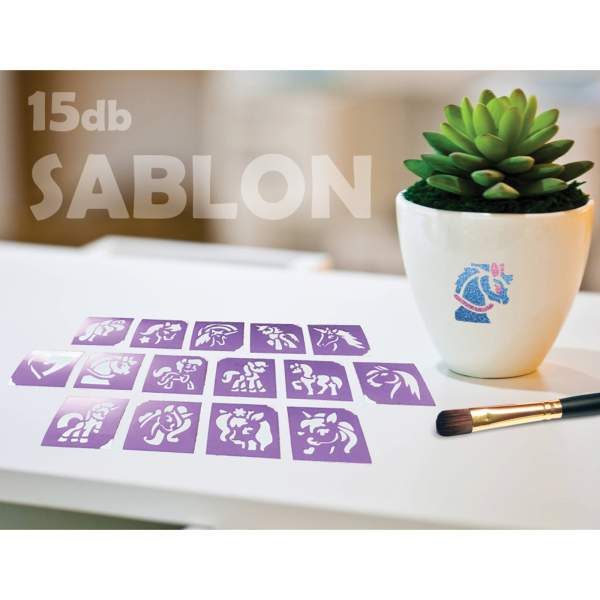 Set șabloane Cai și Unicorni - 15 buc
