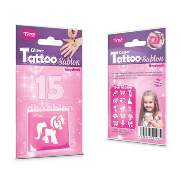 Set șabloane tatuaje - pentru fete - 15 buc