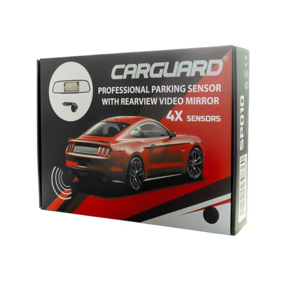 Set senzori de parcare cu camera video și ecran în oglinda retrovizoare - Carguard