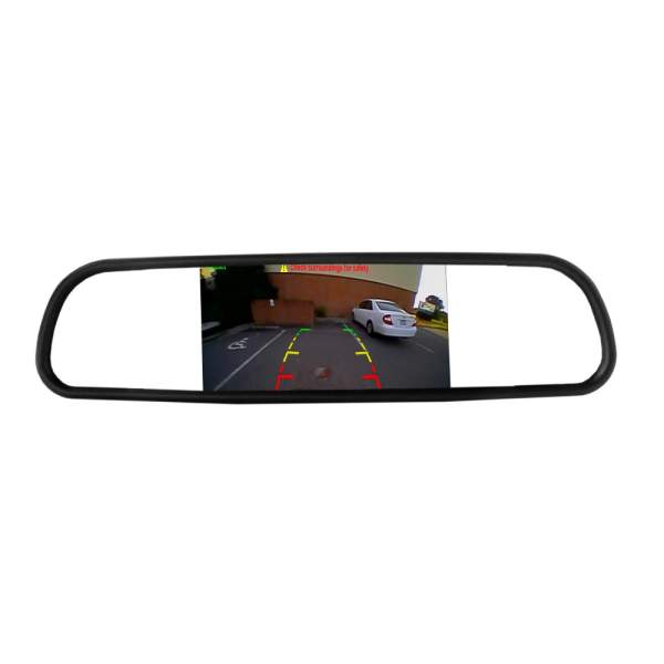 Set senzori de parcare cu camera video și ecran în oglinda retrovizoare - Carguard
