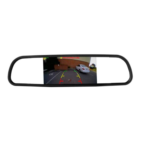 Set senzori de parcare cu camera video și ecran în oglinda retrovizoare - Carguard