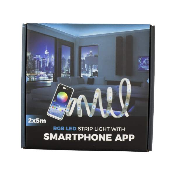 Set banda LED RGB - SMART - 10 m, IP65 - SunShine