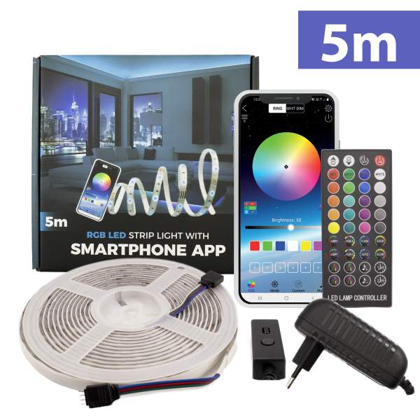 Set bandă LED RGB - SMART - 5m