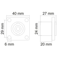 Soclu Speakonmontabil4 poli
