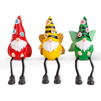 Spiriduși solari cu picioare - 3 tipuri - 3 LED-uri alb cald - 13