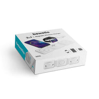 Statie de incarcare wireless - 3 in 1 - alb