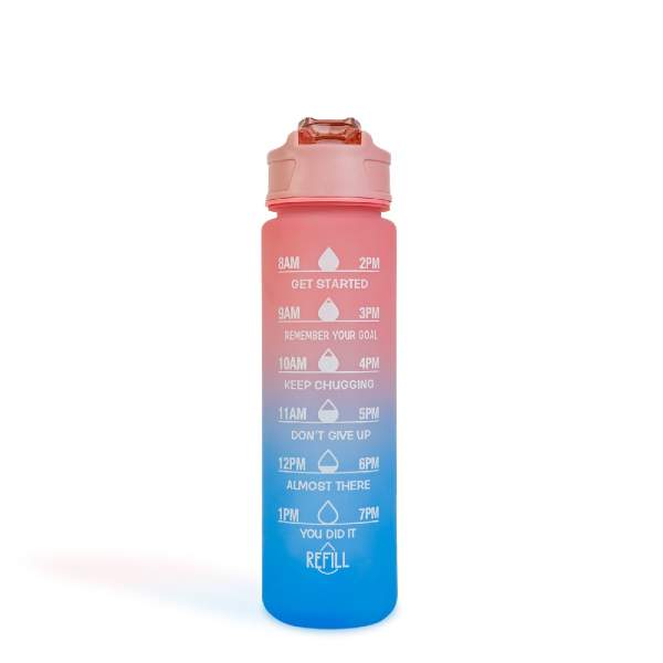 Sticlă sport – 750 ml – opacă – degrade albastru-mov