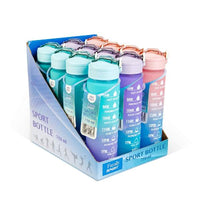 Sticlă sport – 750 ml – opacă – degrade albastru-mov