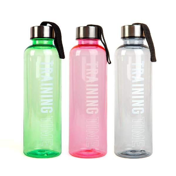 Sticlă sport – plastic transparent – 550 ml – 3 culori